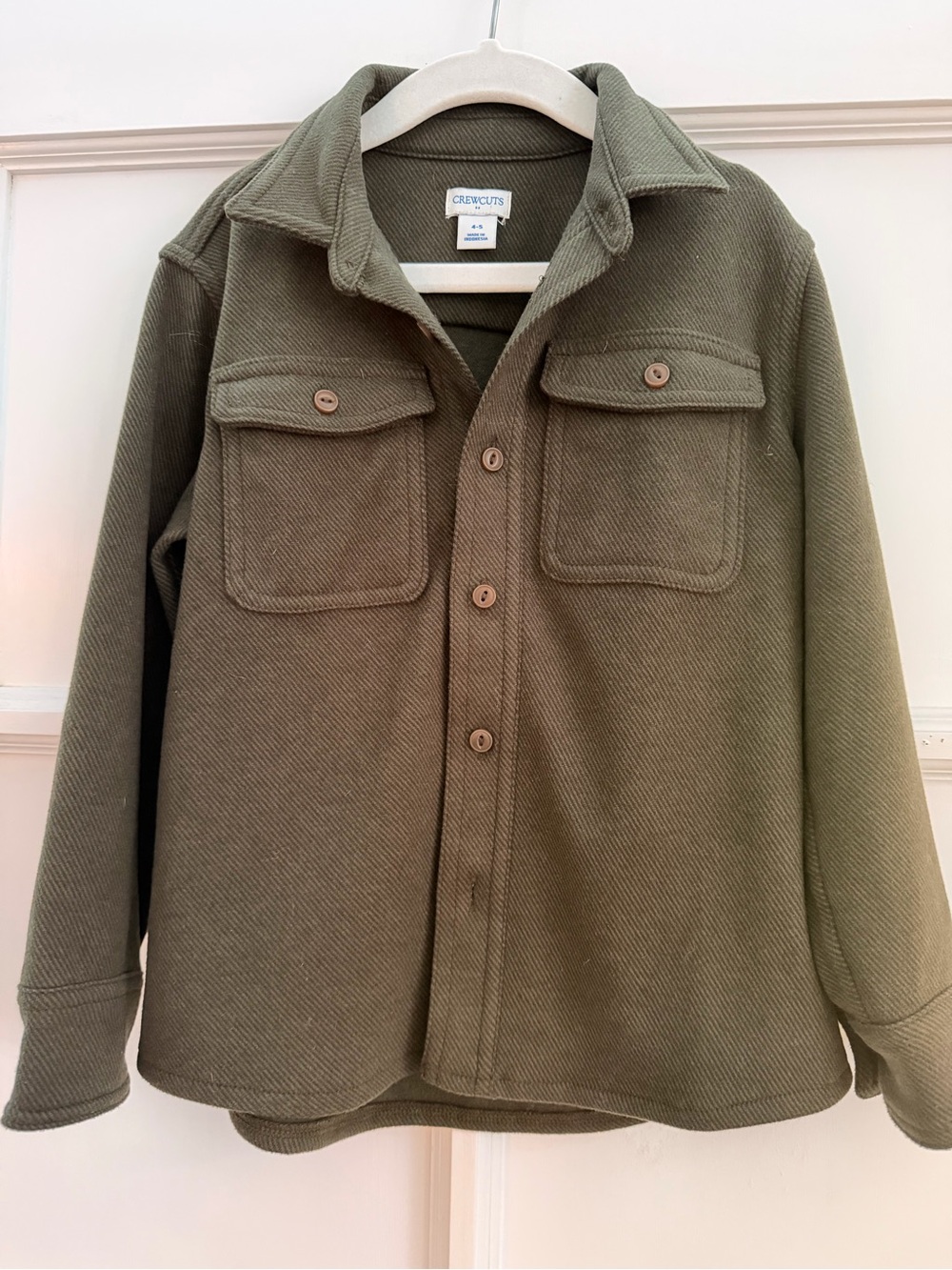 Crewcuts Olive Green Button Jacket